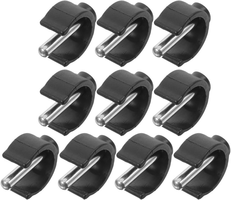 PACKOVE 10pcs C-Shape Cane Clamp Set Heavy-Duty Walker Clips for Crutches Easy to Install Universal Fit for Elderly and Disabled Sturdy Accessory for Stability - Image 1